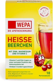 Wepa Heiße Beerchen + Vitamin C + Zink + Magnesium Pulver Beutel, 100g (10x 10g)