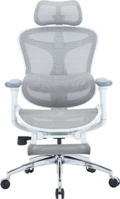 Sihoo Doro C300L Ergonomischer Bürostuhl mit Fußstütze, weiß