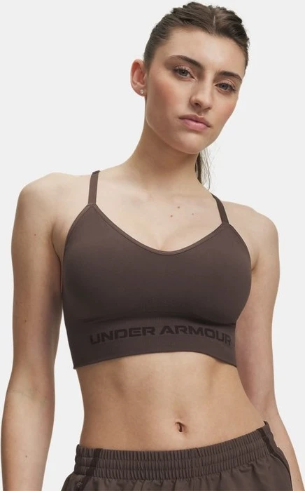 Under Armour Vanish Seamless Low Sport-BH peppercorn/kona brown (Damen)