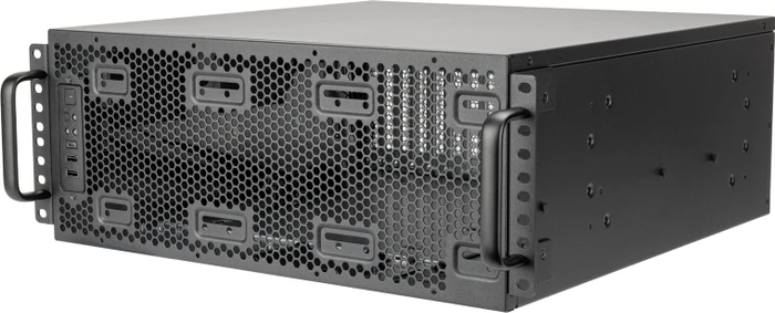 SilverStone RM4A, Rackmount Storage, grau/schwarz, 4HE, ATX