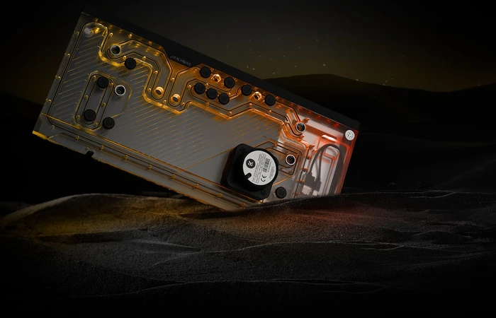 EK Water Blocks Quantum Line EK-Quantum Reflection² PC-O11D XL D5 PWM D-RGB, Verteilerplatte mit Pumpe, Screen Edition