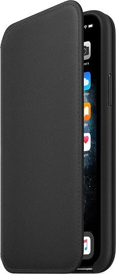 Apple Leder Folio Case für iPhone 11 Pro schwarz