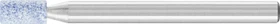 Pferd ZY 0306 3 AWCO 100 J5V TOUGH Zylinderstift Schleifstift K100, 3x6mm, 10 Stück
