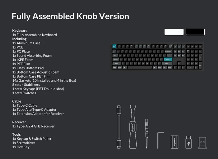 Keychron Q6 Ultra 8K, schwarz, LEDs RGB, hot-swap, Keychron Silk POM RED, USB/Bluetooth, DE