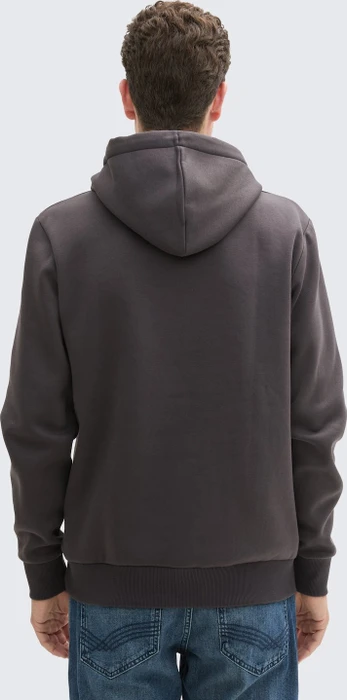 Tom Tailor Logo-Print Hoodie tarmac grey (Herren)
