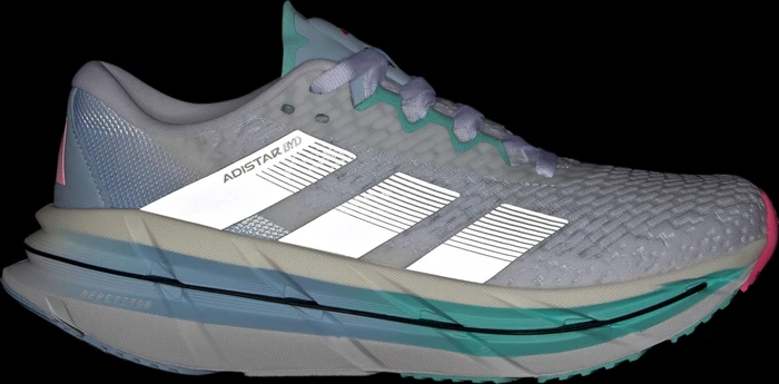 adidas Adistar Byd cloud white/silver metallic/flash aqua (Damen)