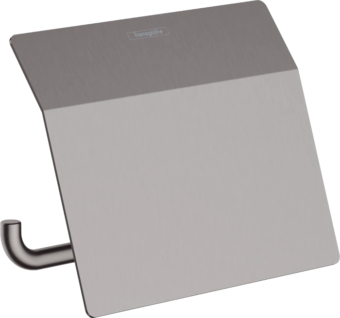 Hansgrohe AddStoris Toilettenpapierhalter mit Deckel brushed black chrome