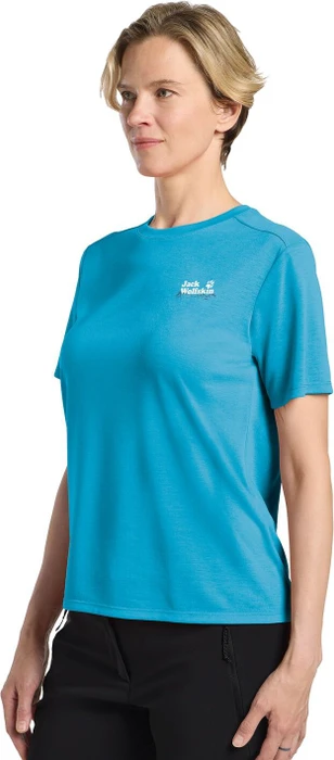 Jack Wolfskin Vonnan Graphic Funktionsshirt kurzarm outdoor empire blue (Damen)