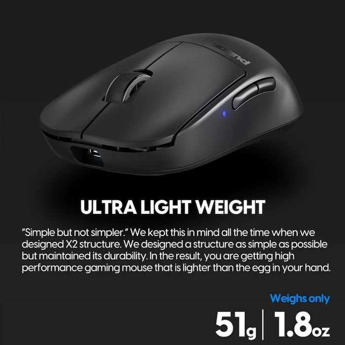 Pulsar Gaming Gears X2V2 Mini Wireless schwarz, USB
