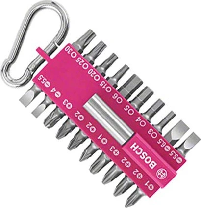 Bosch DIY Ixo Colour Edition fuchsia Bitset, 21-tlg.