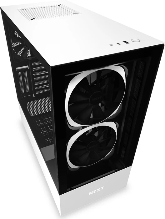 NZXT H510 Elite, weiß, Glasfenster