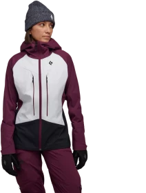 Black Diamond Dawn Patrol Hybrid Shell Funktionsjacke white/blackberry (Damen)