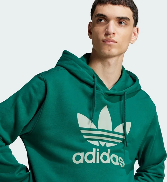 adidas Adicolor Classics Trefoil Hoodie collegiate green (Herren)