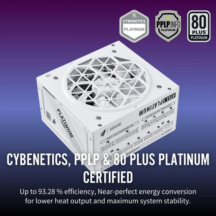 1st Player NGDP Platinum weiß 1000W, ATX 3.1