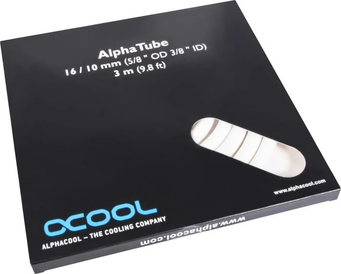 Alphacool AlphaTube HF, 16/10mm, 3m, UV weiß, retail