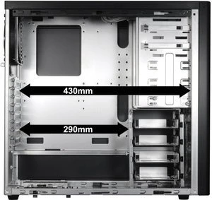 Lian Li PC-7FNW schwarz, Acrylfenster