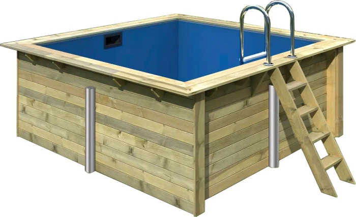 Karibu Holz Frame Pool rechteckig 308x276x125cm