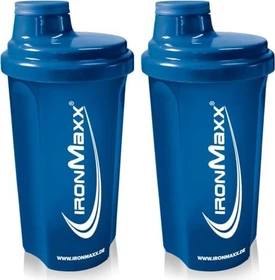 IronMaxx Shaker Trinkflasche 700ml dunkelblau