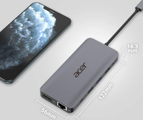 Acer 12in1 Type C dongle, USB-C 3.0 [Stecker]