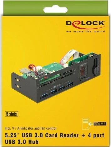 DeLOCK 43in1 Multi-Slot-Cardreader, USB-A 3.0 [Stecker]