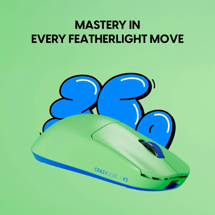 Pulsar Gaming Gears X2 CL CrazyLight Mini Wireless Aqua Zest, USB