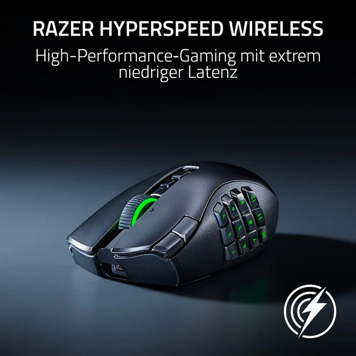 Razer Naga V3 Pro Wireless, schwarz, USB/Bluetooth