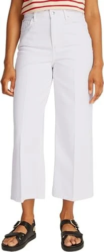 Tommy Hilfiger High Rise Wide Leg Ankle Jeans optic white (Damen)