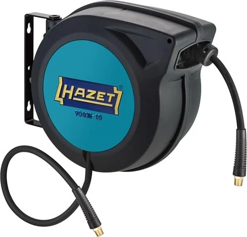 Hazet 9040N-10 Druckluft-Wandschlauchaufroller, 15m