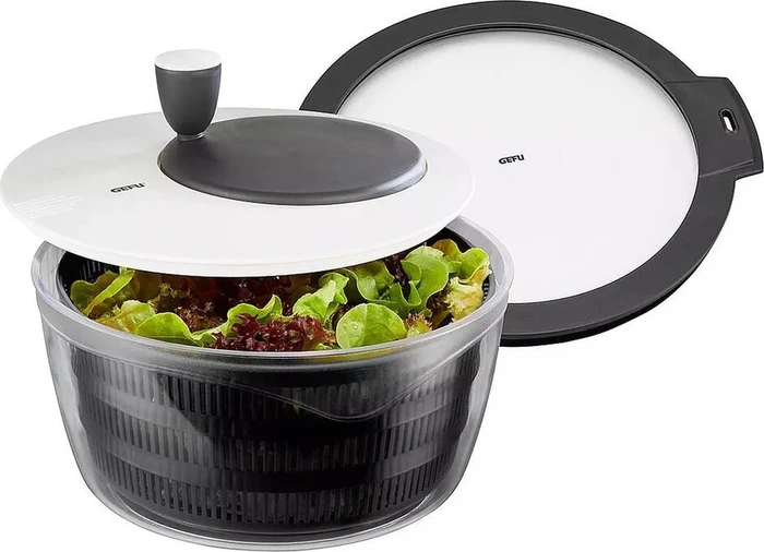 Gefu Rotare Salatschleuder mit Frischhaltedeckel 3l