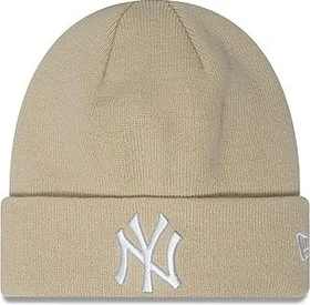 New Era New York Yankees League Essential Cuff Beanie beige