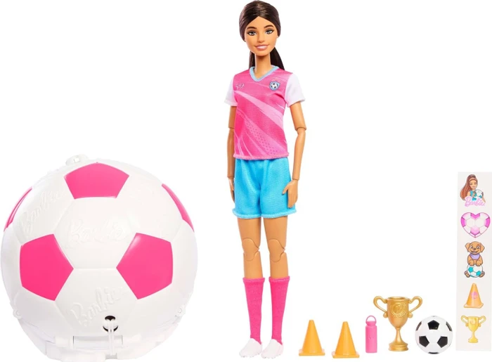 Mattel Barbie - Roll & Reveal - Team Barbie Fußball