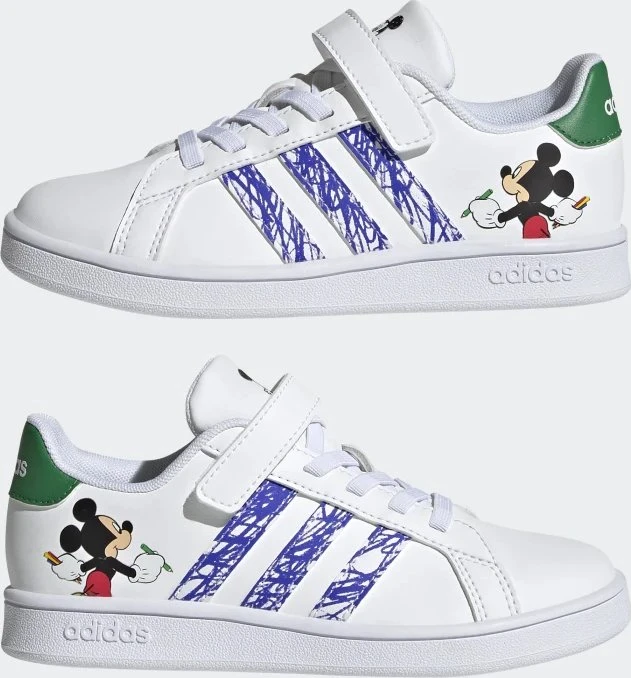 adidas Grand Court X Disney Mickey Mouse cloud white/sonic ink/green (Junior)