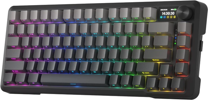 Redragon Behemoth K724 Pro Wireless, Concrete Jungle, LEDs RGB, Mint Mambo, USB/Bluetooth, US