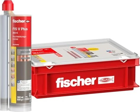 fischer FIS V Plus 360 S Handwerkskoffer klein 2K-Injektionsmörtel, 3.6l (10x 360ml)