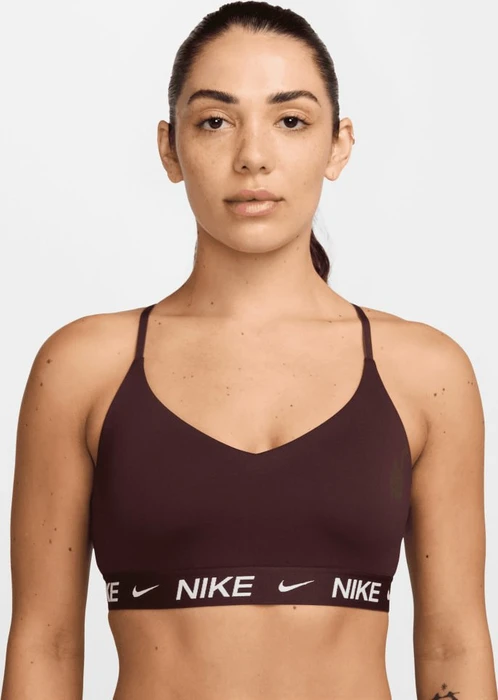 Nike Indy Light Support Sport-BH burgundy crush/white (Damen)