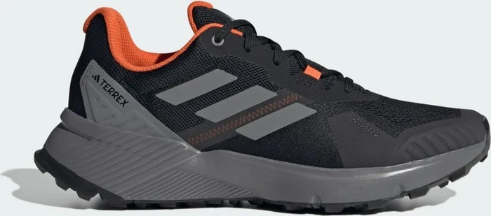 adidas Terrex Soulstride core black/grey four/semi impact orange (Herren)