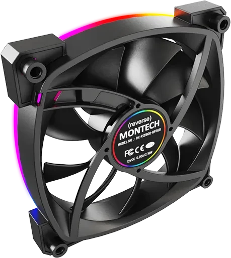 Montech RX120 PWM ARGB schwarz, 120mm