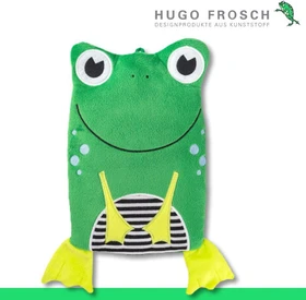 Hugo Frosch Frosch Veloursbezug Kinder Öko-Wärmflasche