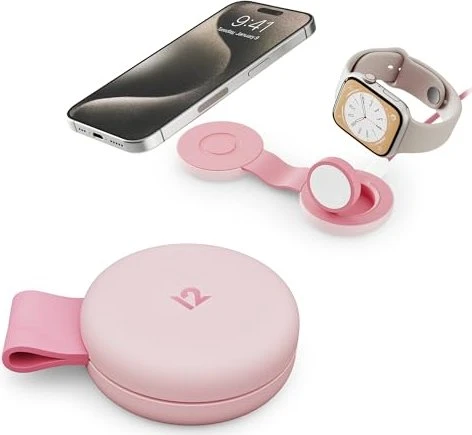 Twelve South ButterFly SE 2-in-1 Qi2 Charger pink