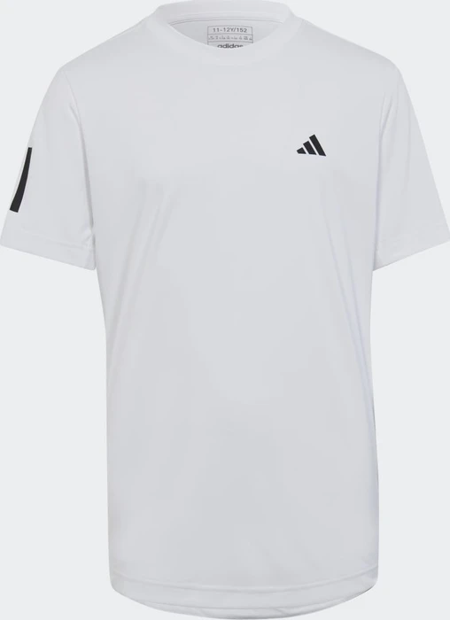 adidas Club Tennis 3-Streifen Funktionsshirt kurzarm weiß (Junior)