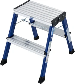 Krause Monto Rolly blau 2-tlg. Trittleiter, 2x 2 Stufen