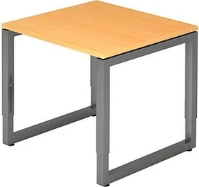Hammerbacher Ergonomic Plus R-Serie RS08/6/G Schreibtisch 80x80cm Buche/graphit