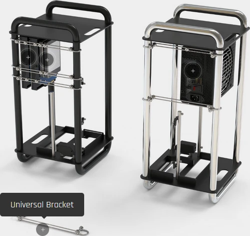 Streacom DA6 Open Frame, schwarz, Mini-ITX