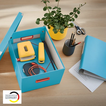 Leitz Click & Store Cosy Aufbewahrungsbox mittel, A4, blau