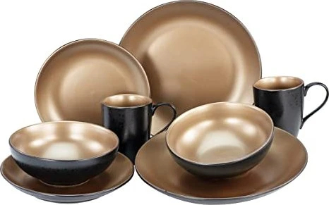 CreaTable Gold Kombiservice glamour, 8-tlg.
