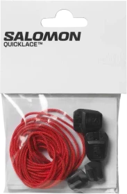 Salomon Quicklace Kit Schnürsenkel-Set racing red/black