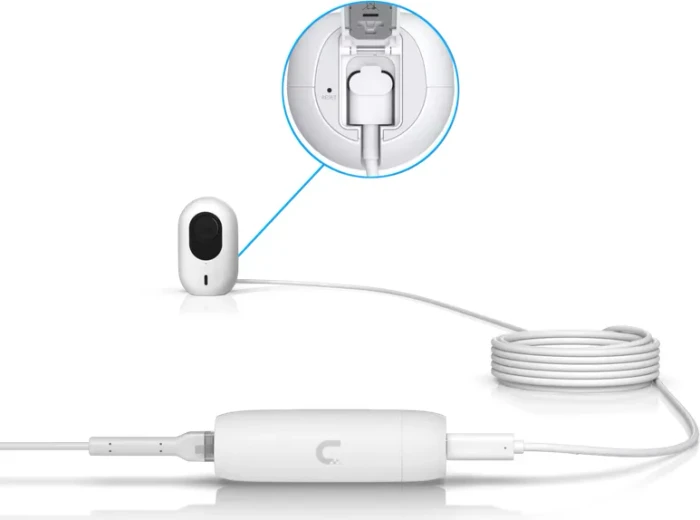Ubiquiti Instant Camera PoE auf USB-C Kabel, USB-C [Stecker] auf USB-C [Stecker], 90° gewinkelt, 4.5m