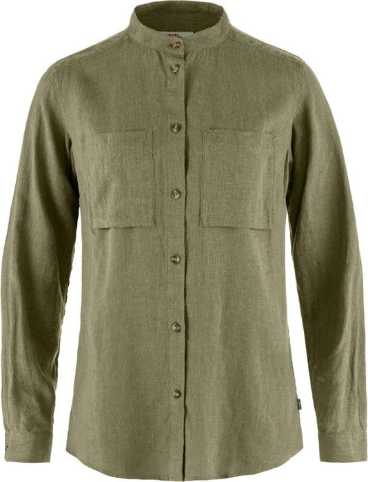 Fjällräven Övik Hemp Hemd langarm grün (Damen)