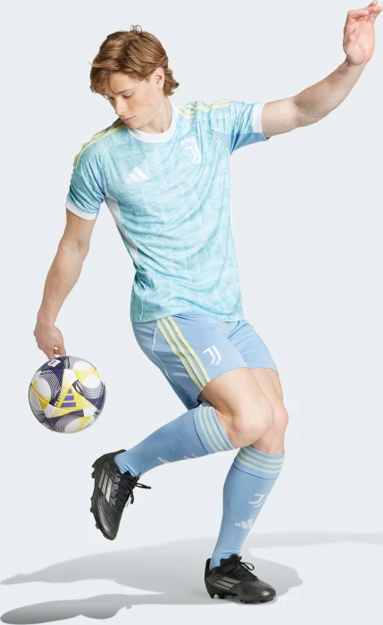 adidas Juventus Turin 2025/2026 Auswärtsshorts ash blue (Herren)