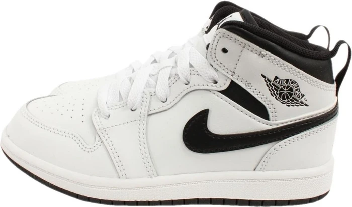Nike Air Jordan 1 Mid weiß/schwarz (Junior)